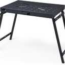 Welding Table Foldable Work Bench, Folding Workbench,1000LBS Capacity Heavy-Duty Welding Workbench with Fixture Holes, Foldable Steel Work Bench for Welding, Assembly & Repair, Black