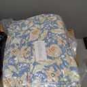 Adirondack Chair Cushions Set of 2, High Back Patio Chair Cushions 48 x 19.7 x 4.7 Inch, Indoor/Outdoor Thickened Rocking Chair Cushion, Fade-Resistant & Waterproof (Flower Blue)