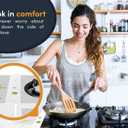 Lindas Essentials Silicone Stove Gap Covers (2 Pack), Heat Resistant Oven Gap Filler Seals Gaps Between Stovetop and Counter, Easy to Clean Stove Gap Guard (30 Inches, White)