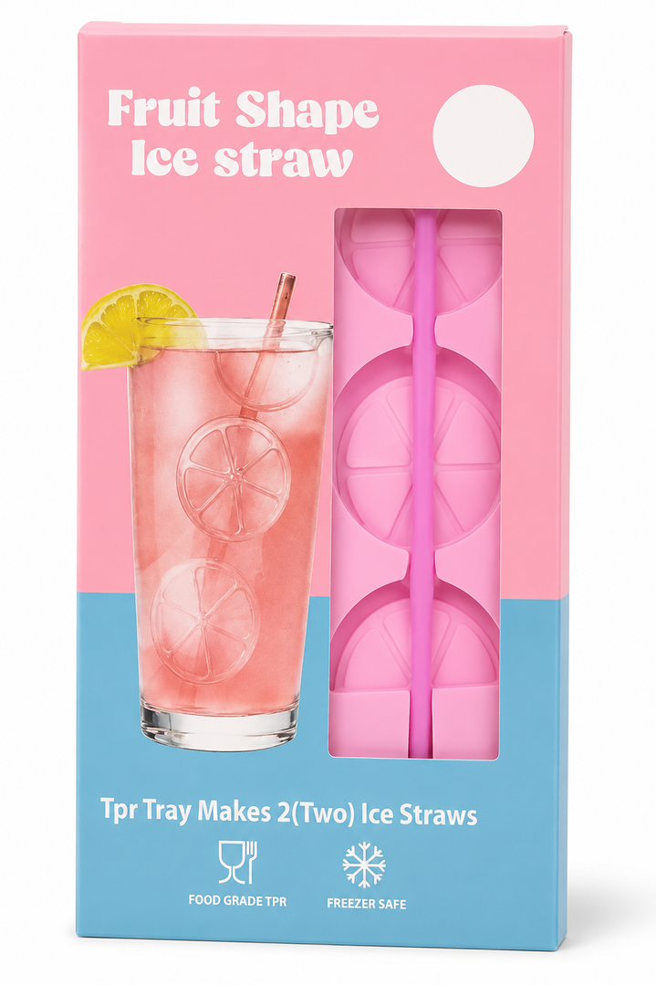 5 x Fruit shape ice straw mold