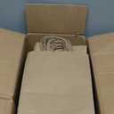 SUNEE 100Pcs Brown Paper Bags with Handles, 8x4.3x10.7 Inchs Gift Bags Bulk Medium Size, Kraft Paper Gift Bags for Party, Favor, Shopping, Grocery,Craft, Takeout Packaging and Bakery, Brown
