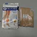 Truform 20-30 mmHg Compression Stockings for Men and Women, Knee High Length, Dot Top, Closed Toe, Beige, Small
