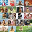 Ospelelf 2026-2027 Wall Calendar 12"X12", 18 Months Hanging Calender, Spiral Bound Dog Calendar for Easy Organizing, Use Jan 2026 - Dec 2027