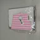 Case for iPad 11th (A16) 11-inch 2025 / 10th Generation 10.9-inch 2022, Striped Cute Style Case Shockproof Auto Sleep/Wake 360 Degree Rotation Stand Cover Clear Back- Pink