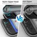 DIGIROOT Switch Case for Nintendo Switch 2 (2025) and Switch / OLED, Portable Travel Carrying Case, Slim Hard Shell Protective for Switch 2 Accessories with 10 Game Card Slots (Black)