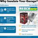 Garage Door Insulation Kit, Reflective, 8x8 Single Door