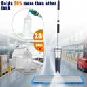 24" Dry mops for Floor Cleaning, Microfiber mop Spray System, Commercial Heavy-Duty Wet mops with 28oz Big Tank, 2 Washable Pads (Commercial Blue, 24inch-1Pack)