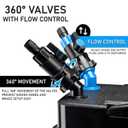 Penn-Plax Cascade 1200 Canister Filter - 315 GPH Aquarium Filter for Tanks Up to 150 Gallons - 360 Degree Flow Valves, Poly Fiber Pads, Bio-Sponge & Activated Carbon -Fresh & Saltwater -11.5x11x20.5in