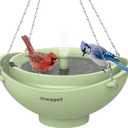 Solar Water Fountain for Bird Shower - 2L Capacity with Circulation Filter, 3W Solar Panel & 3 Fountain Modes, Bird Bath for Outdoors & Cage