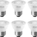 DiCUNO PAR16 LED Bulb Dimmable, 5W Short Neck Spotlight Bulb, 550Lumen, 38 Beam Angle, Natural White 4000K, 50W Equivalent E26 LED for Recessed Light, Curio Cabinet Pack of 6