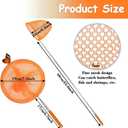 2 x 4 Pack Telescopic Butterfly Fishing Nets - Butterfly Catcher Catching Insect Net Colorful Outdoor Tools Catching Bugs Fish Insect Ladybird Extendable 24 inches