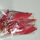 Soulchen 12 Pcs 6 Inch Velvet Finial Burgundy Christmas Ornaments Shatterproof Finish Finial Drop Hanging Ornaments Decoration for Christmas Tree Decorative Wedding Holiday Party(Red)