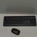 Wireless Keyboard and Mouse Combo, Full-Size Silent Ergonomic Keyboard and Optical Mouse, Long Battery Life, 2.4GHz Lag-Free Cordless Mice Keyboard for Computer, Mac, Laptop, PC, Windows (Black)