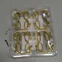AmazerBath Shower Curtain Hooks, Dark Gold Shower Curtain Rings, Simple Double Hook Shower Curtain Hooks Rust Proof, Metal Smooth Shower Hooks for Shower Curtain Rod, 12 Pcs Shower Rod Hook
