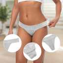 Pack 10 Seamless Lace Thongs for Women Plus Size Breathable Panties Low Rise T-back Stretch Cotton No Show Underwear (M)