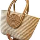 Women's Small Straw HandBag Handwoven Handbag Woven Bag Small Crossbody Bag Weave Shoulder Handbag Cute Beach Purse