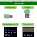 DG34-00025A Membrane Switch Touch Panel-Compatible with Samsung Gas Ranges Ovens Fit Models NX58F5300SS,NX58F5500SB,NX58F5500SS-Replaces AP5800759,PS8764897-Touch Control Panel