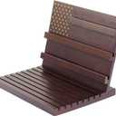 Coin Rack - Non-Slip Badge Holders for Collectors - Reusable Collection Shelf, Wooden Badge Organizer for Living Room, Bedroom, Study