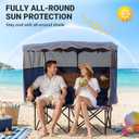 Bolosy Double Camping Chair with Canopy Outdoor Loveseat with Shade