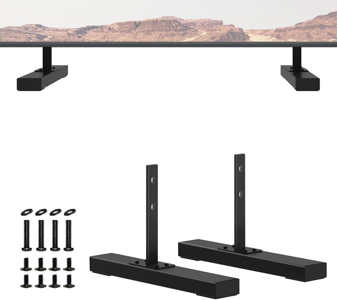 Metal TV Stand for LG TV Legs Only for LG 47LB5900-UV 49UB8200-UH 50LB6300 50LF6090-UB 50LH5730-UA 55LB5900-UV 55LF6000-UB 55LY340C-UA 55UB8200-UH TV Stand Base for LG TV Legs Replacement with Screws