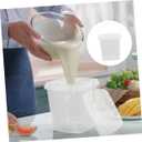UPKOCH Thickened Square Ice Bucket Storage Container with Lid 3.14X3.14X2.83In Plastic Ice Cube Holder for Kitchen Freezer Food and Cream Storage (8X8CM, Transparent)