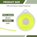 338814 0.095-Inch Twisted Trimmer Line for DE-Walt Weed Eater String
