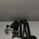 Dual Monitor Stand and Laptop Mount Fit Two 17 to 32 Inch Monitor and 10 to 17 Inch Laptop,Extra Tall Adjustable Stand,19.8 lbs Weight Capacity per Arm,Black