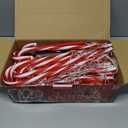 Solar Christmas Lights Outdoor Decorations: 24-Pack Candy Cane Pathway Lights with 10 Modes - Unique Xmas Gifts for Mom Women - Waterproof Decorative Christmas Yard Stakes for Holiday Garden Decor