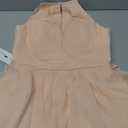 Chiffon Short Bridesmaid Dresses for Women 2025 Halter Cocktail Dresses Ruffle Formal Wedding Guest Dress with Pockets, No Size