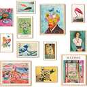 97 Decor Colorful Eclectic Decor - Eclectic Wall Art Posters, Funky Gallery Wall Art Prints for Home Bedroom, Maximalist Decorations Famous Artist Painting Pictures (UNFRAMED)