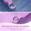 2 x Magnified Seam Ripper  Seam Ripper & Stitch Remover Tool, Thread Cutter with Magnifying Glass for Needlework Patterns, Sewing and Quilting(Purple)