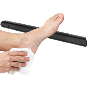 Heavy Duty Shower Foot Rest Bar 13in, 300 Lbs Capacity, Non-Slip & Rustproof Stainless Steel Shower Footrest for Shaving Legs, Wall Mounted Corner Shower Step for Small Bathrooms, Matte Black