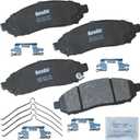 Bendix Priority1 CFC1094 Ceramic Front Brake Pads for Select Models Chevrolet City Express, Nissan Frontier, LEAF, NV200, Pathfinder, Xterra, Suzuki Equator
