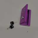 Reallnaive 1 Pack Metal Box for Gamblers Pocket Sized Winner Bank Casino Cash Box with 2 Keys Portable Casino Money Safe strongbox for Cash Saving Go Home Money Gifts (Purple)