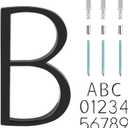 Floating House Letter B Black Floating Mount 5 Inch Modern House Letters B