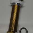 JONKEAN Bathroom Pop Up Drain Without Overflow,Vanity Vessel Sink Drain with Detachable Strainer Basket,Pop Up Drain Stopper Hair Catcher, Built-in Anti-Clogging Strainer(Brushed Gold)