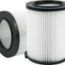 ATXKXE VF4000 Wet or Dry Replacement Filter for 5-20 Gallon Vacuums WD5500 WD0671 WD6425 WD7000 WD1280 WD1851 WD1680 WD1956 RV2400A, VF4000 Filter 2 Pack