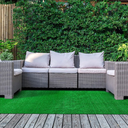 Garland Rug Artificial Grass 7 Ft. X 10 Ft. Large Indoor/Outdoor Area Rug Green -Lush Green, Durable, and Low-Maintenance for Patios, Lawns, and More