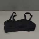 Tempt Me Women Sports Bra Bikini Tops Scoop Neck Bathing Suits Top Padded Swim Crop Tops Only (Black)