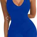VUTRU Womens Sexy One Piece Tank Top Sleeveless Backless Bodycon Shorts Jumpsuits Bodysuit Catsuit Ribbed Sports Romper
