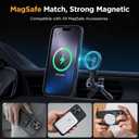 Miracase 2025 Upgraded Magnetic for iPhone 16 Pro Case [Compatible with MagSafe] [with 2X Screen Protector] Military-Grade Protection, Anti-Fingerprint, Slim Phone Case for 16 Pro 6.3 inch - Black