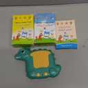 Arabic and English Talking Flash Cards for Kids, 510 Sight Words Bilingual Learning Toys for Toddlers, Arabic Alphabet Flashcards Pocket Speech Therapy Toys, Dinosaur Shaped