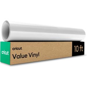 Cricut® Value Permanent Vinyl, Glossy White (12 in x 10 ft)