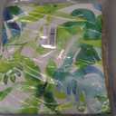 2 x Pack of 2, Decorative Throw Pillow Covers Green Leaves Woven Farmhouse Outdoor Cushion Covers Soft Texture Couch Cushion Case for Couch Sofa Bedroom Living Room