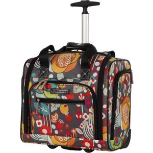 Lily Bloom Designer 15 Inch Carry On - Weekender Overnight Business Travel Luggage - Lightweight 2- Rolling Wheels Suitcase - Under Seat Rolling Bag for Women (Bliss)