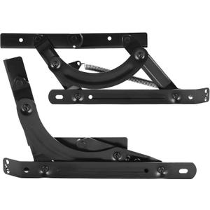 Futon Hinges, Adjustable Spring Mechanism Replacement Spring Hinge for Most Foldable Sofas, Hevy Duty Steel Sofa Bed Futon Hinge Hardware, Easy Couch to Bed Conversion