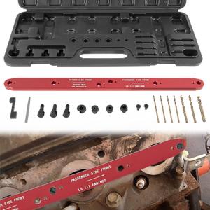 71400 Manifold Drill Template for GM/Chevy LSIII 4.8L, 5.3L & 6.0L Motors 1999-2007, Removes Broken Exhaust Manifold Bolts
