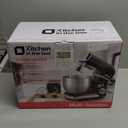 Kitchen in the box Stand Mixer,3.2Qt Mini Electric Food Mixer,6 Speeds Portable Lightweight Kitchen Mixer for Daily Use with Egg Whisk, Dough Hook, Flat Beater (Reflex Blue)