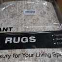Soalmost 9x12 Area Rugs for Living Room, Non Slip Machine Washable Vintage Rugs, Low Pile Lightweight Large Rug for Bedroom, Dining Room, Home Office Beige