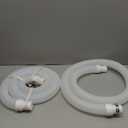 2 Pack 1.25×59in EVA Pool Professional Hoses with 2026 Upgrade Flexible Tube Head and 4 Metal Clamps for Above Ground Pools Pump Replacement Hose Pool Supply for Heavy Duty Hose (White)